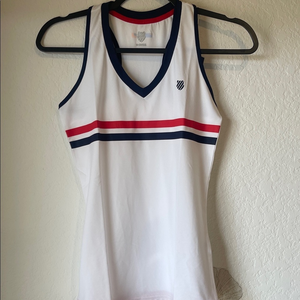 Tank Top with Red and Blue Stripes